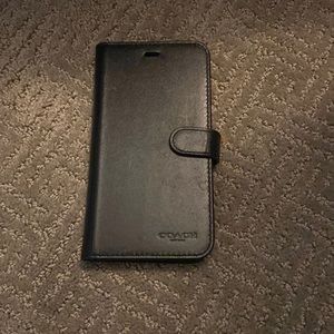 Coach IPhone 11 Max Black Leather Case